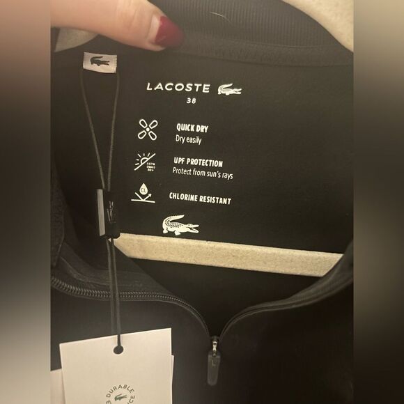 Lacoste Black Long Sleeve Bodysuit - Picture 3 of 6